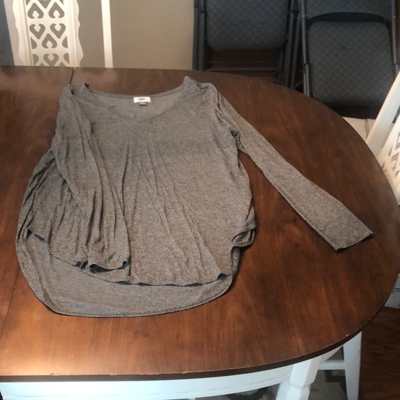 Simple grey long sleeve top - Picture 1 of 3